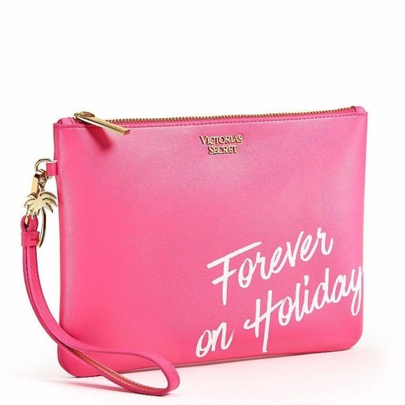 Victoria's Secret Bags Victorias Secret Wristlet Clutch Pink Veg